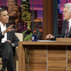 Illustration for article titled Obama Working the Late Show Shift